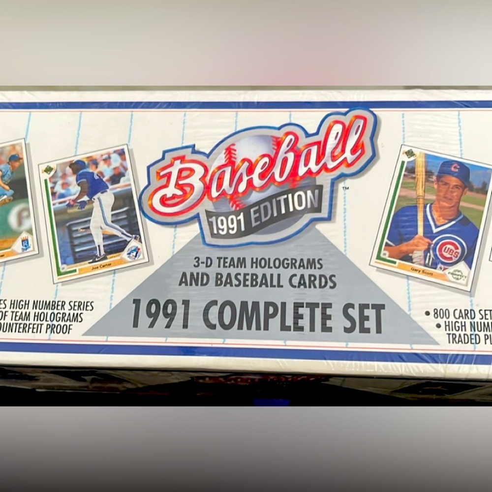 UPPERDECK FACTORY SEALED:   Baseball 1991 Edition Complete Set - Blue and White